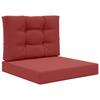 Outdoor Sofa Cushions 2 Pcs Burgundy Polyester