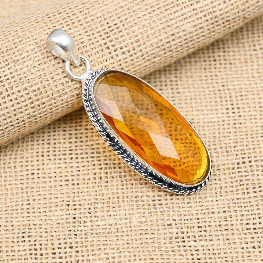 Bijuterii de nuntă din argint 925 realizat manual cu topaz cu miere