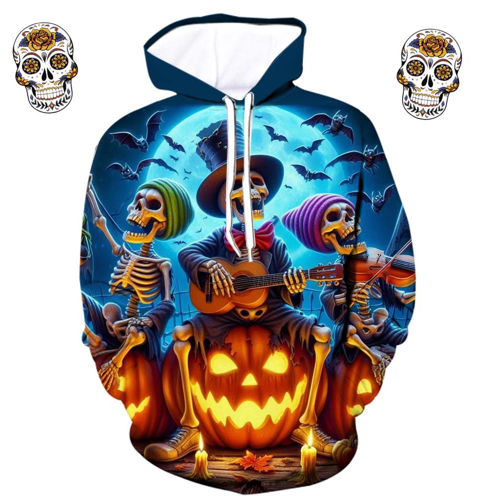

Винтажная мужская толстовка с принтом 3D-черепов, повседневная толстовка с капюшоном, осенне-весенняя свободная одежда, пуловеры с длинным рукавом в стиле Харадзюку 6XL