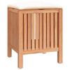 VidaXL Tabouret de salle de bain 40,5x40x52 cm Bois massif de noyer 350351