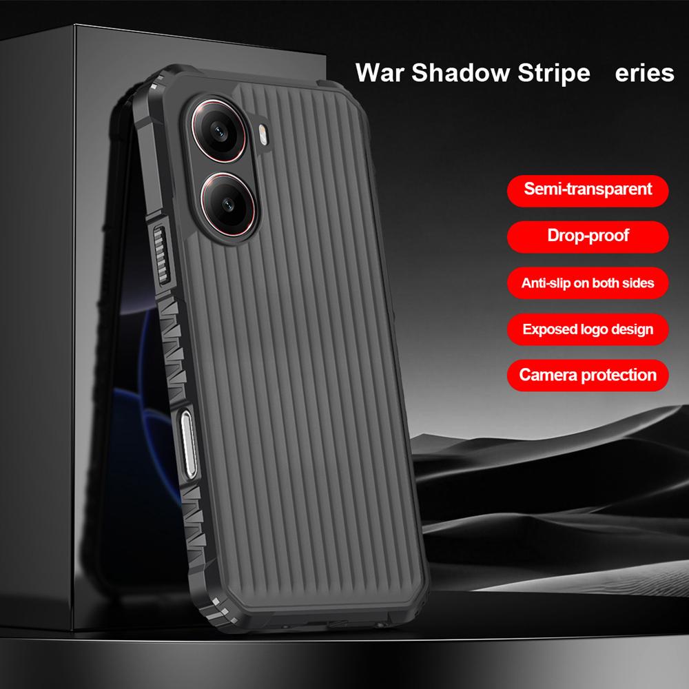 KEYSION Heavy Duty Shockproof Phone Case for Xiaomi POCO X7 Pro Soft Silicone+PC Translucent Matte Back Cover for Redmi Turbo 4