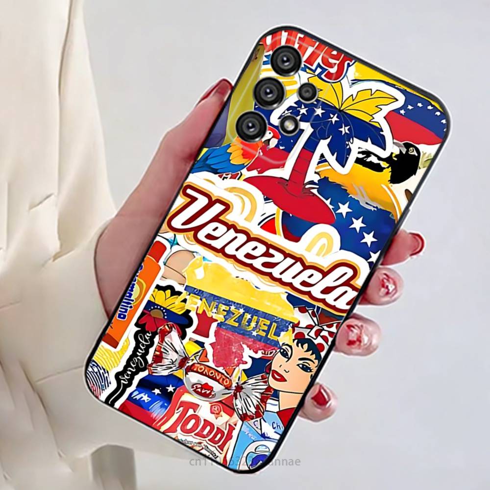 

Aesthetic Art Venezuela Phone Case For Samsung Galaxy A13,21s,22,31,32,52,53,71,80,A91 Soft Black Shell Samsung A21S