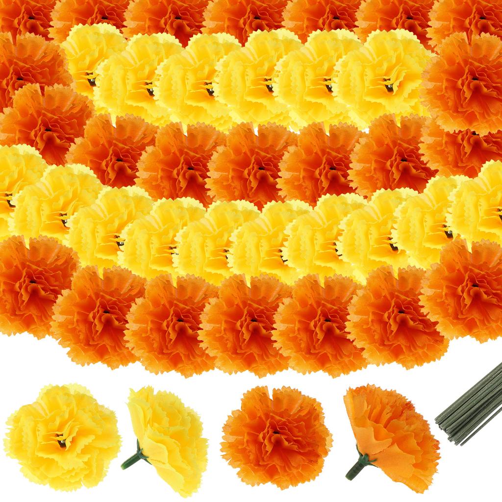Artificial Marigold Flower Heads