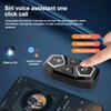 X11 Bluetooth Motosiklet Kaskı Kulaklığı Su Geçirmez 1200mAh Kablosuz Kulaklık Eller Serbest Çağrı Gürültü Azaltma Motosiklet Kulaklığı