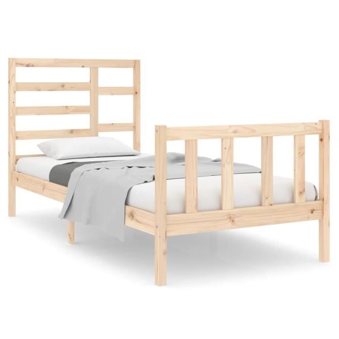 VidaXL Bed Frames Solid Wood 90x190 Cm Single 3105890