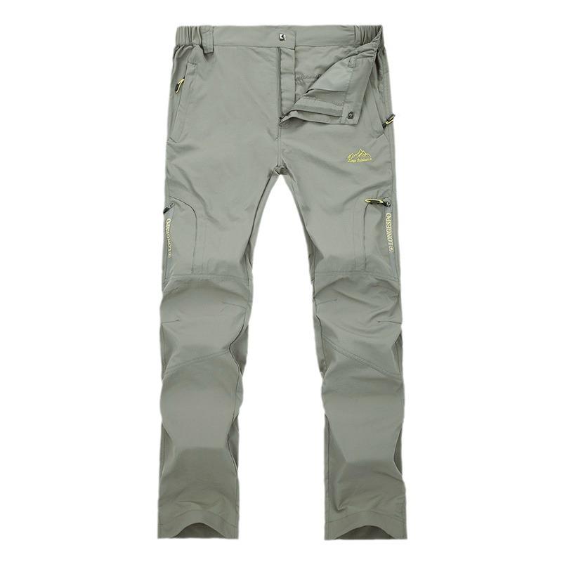 Unisex Quick-Dry Waterproof Outdoor Pants - Lightweight, Breathable, Elastic, Sun-Protective, Wear-Resistant, Plus Size, and Ideal for Mountaineering.