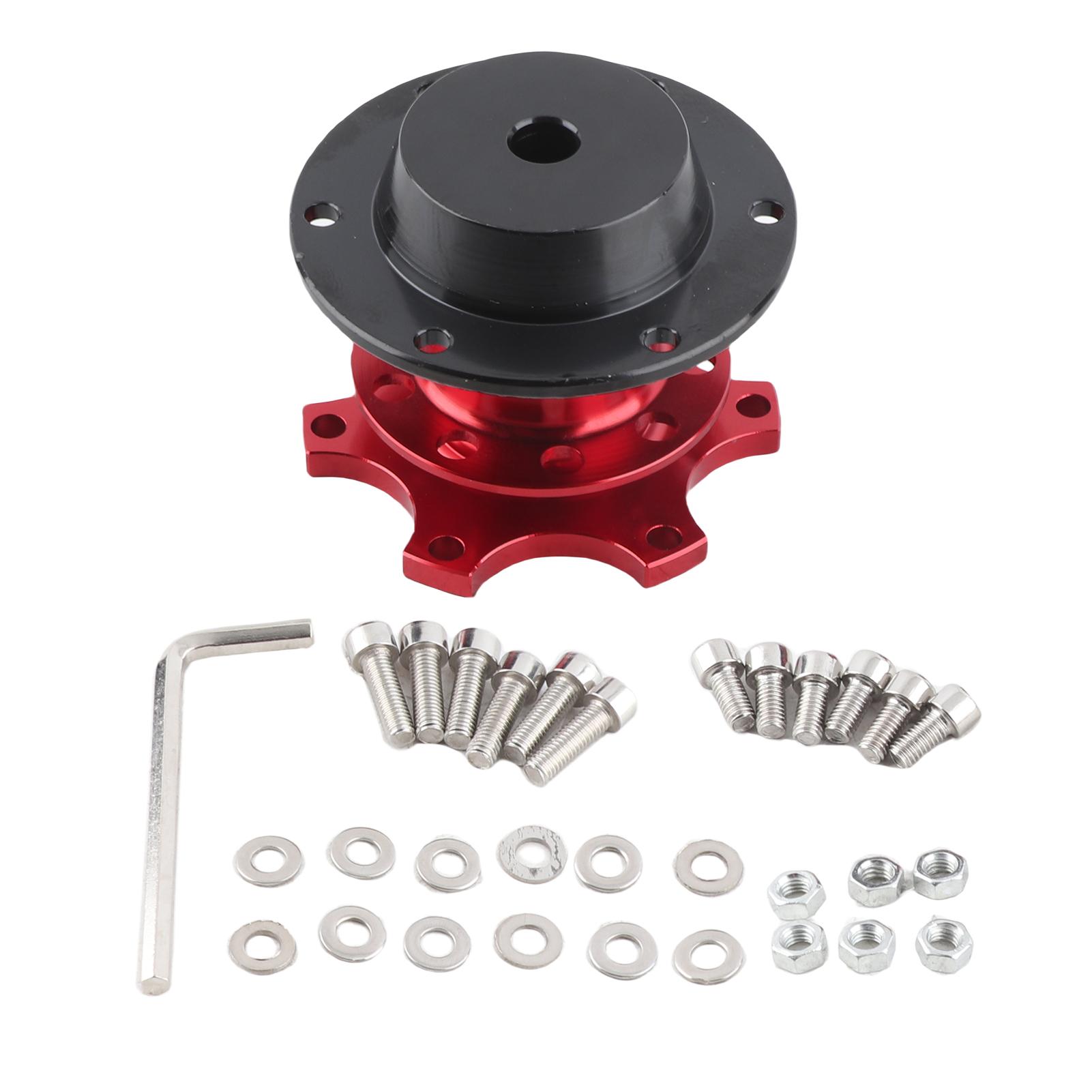 Автомобильный руль, быстросъемный красный универсальный адаптер для гоночной ступицы, комплект отстегивающихся боссов