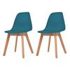 Day and Night - Day and Night Dining Chairs 2 Pcs Turquoise Plastic