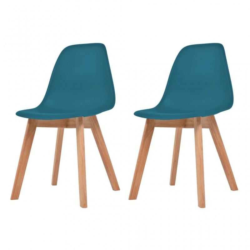 Day and Night - Day and Night Dining Chairs 2 Pcs Turquoise Plastic