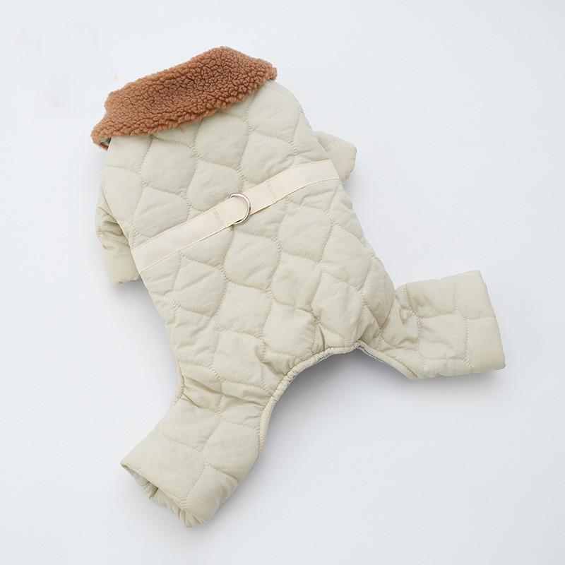 Thick and Warm Four Leg Dog Jumpsuit Puppy Small Dog Clothes Coat Jacket Yorkshire Pomeranian Poodle Bichon Pet Clothing Rompers