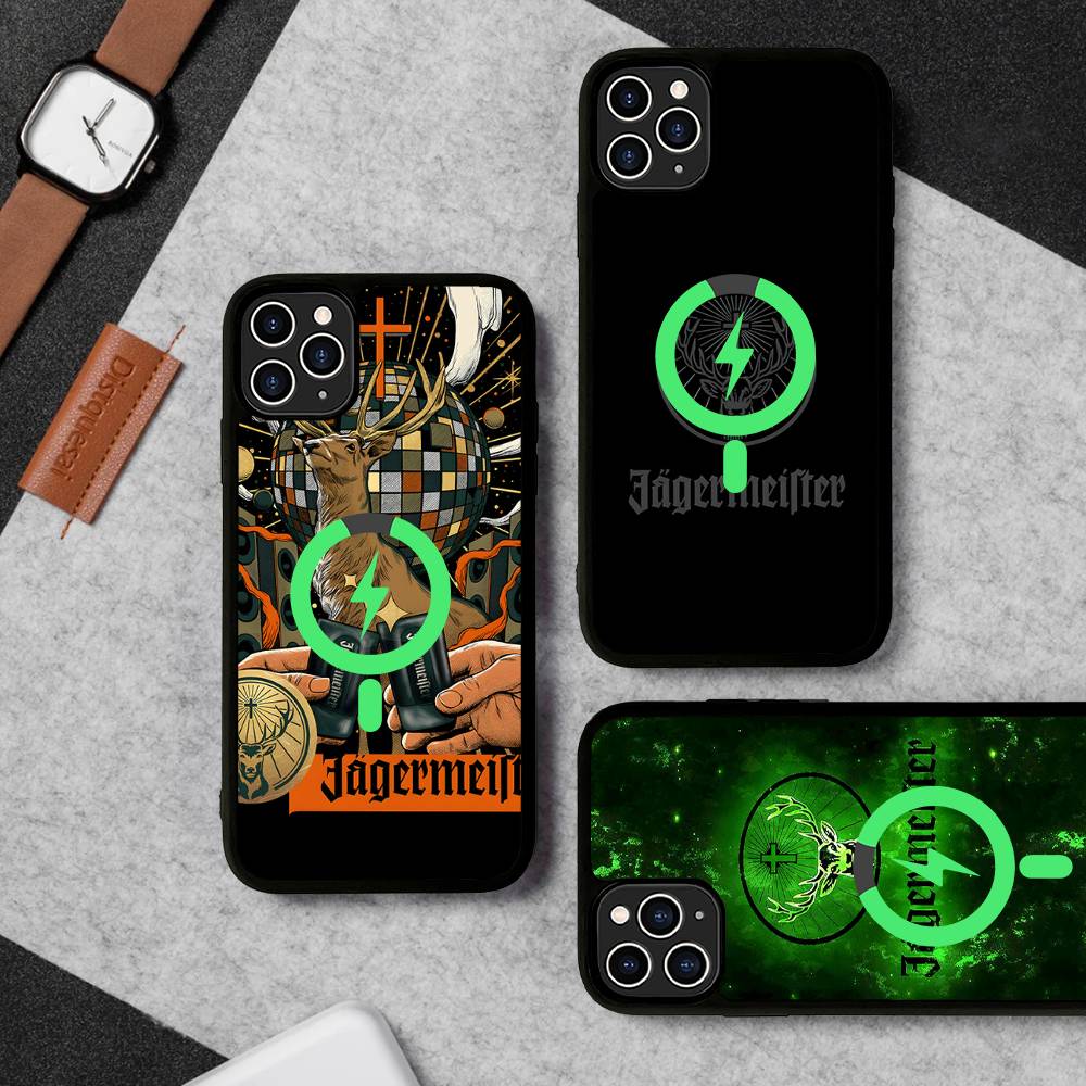 Hot J-Jagermeisters For Magsafe Magnetic Wireless For IPhone 17 Pro Max 15 Plus 14 13 12 11 16 Pro Phone Case
