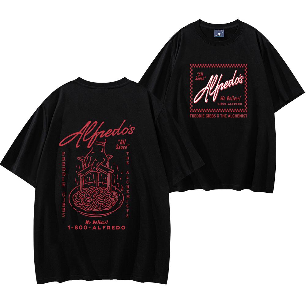 

Freddie Gibbs and The Alchemist s Alfredo T-shirt New Music Alfredo Shirt Men Women Short Sleeve Hip Hop Tops Y2K Clothes 4XL