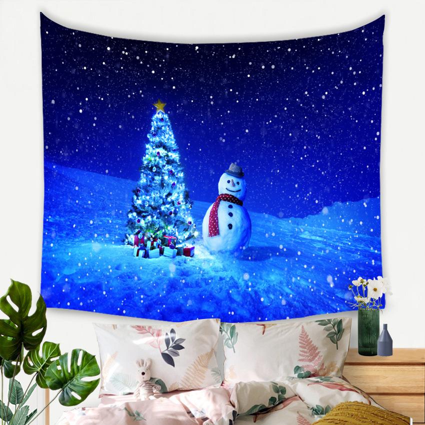 Christmas Tree Tapestry Full of Colorful Balls, Bedroom and Living Room Background Hanging Cloth