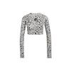 (WMNS) by Stella McCartney TrueStrength Langarm Cropped Top Asien Größe 'Weiß Schwarz' Damen HC6851