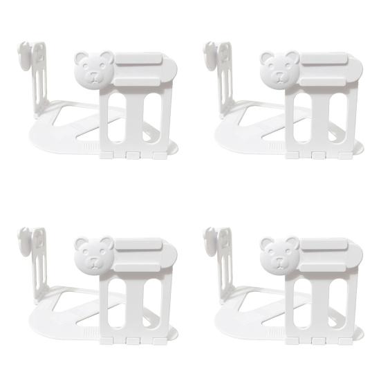 4Pcs Bear Bed Sheet Holder with Lock Strip Bedsheet Corner Fastener