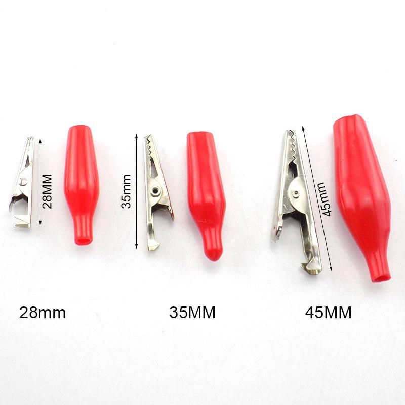 50A 30A Alligator Crocodile Clip Insulated Handle Battery Test Clamp Lead Cable Probe Connector Socket 4mm Banana Plug Electirc