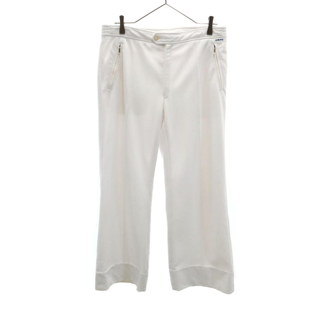 adidas 70s vintage Slacks pants O white Descente Men's Used