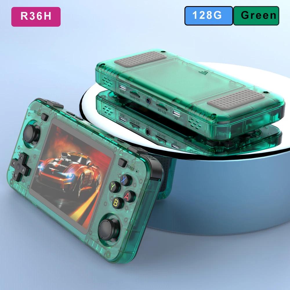 R36H Retro Handheld Console Open-Source Linux System Game Consoles 3.5 Inch IPS Screen Portable Video Player For Children's Gift