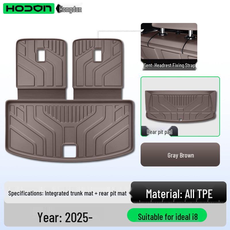 Ideal i6-L9 Series TPE Trunk Mat for Front & Rear - Custom Fit 26 New Model