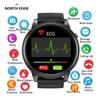 NORTH EDGE Chytré hodinky E102 IP68 Vodotěsné Kyslík Krevní tlak Sportovní Fitness Track Tělesná teplota Pro muže Ženy Chytré hodinky