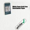 Cuaderno de dibujo de tapa dura, 100 hojas, papel de 68 lb/100 g/m², encuadernación de espiral doble, bloc de dibujo para artistas principiantes, bocetos y garabatos.