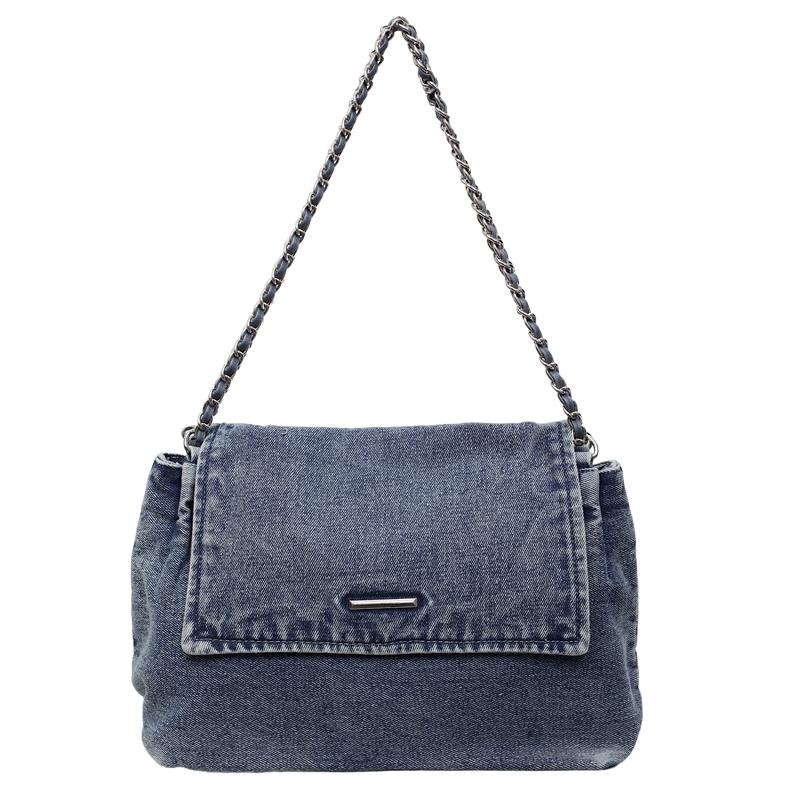 Denim Bag Chains Crossbody Bag Women's Shoulder Bag