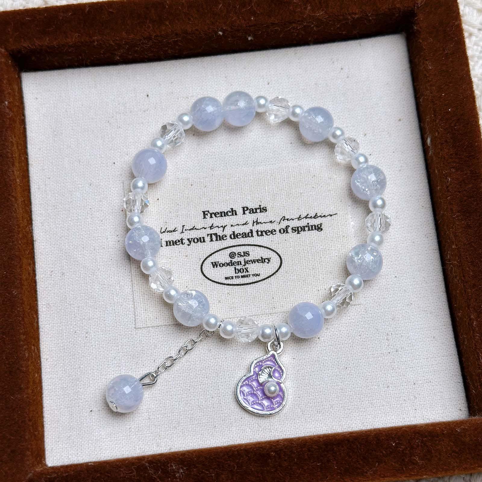 Exquisite Crystal Gourd Bracelet - Elegant, Versatile Design for Students