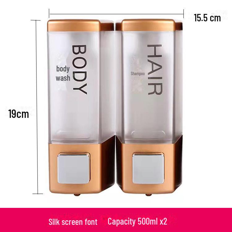 Wall-Mounted Bathroom Soap & Shampoo Dispenser