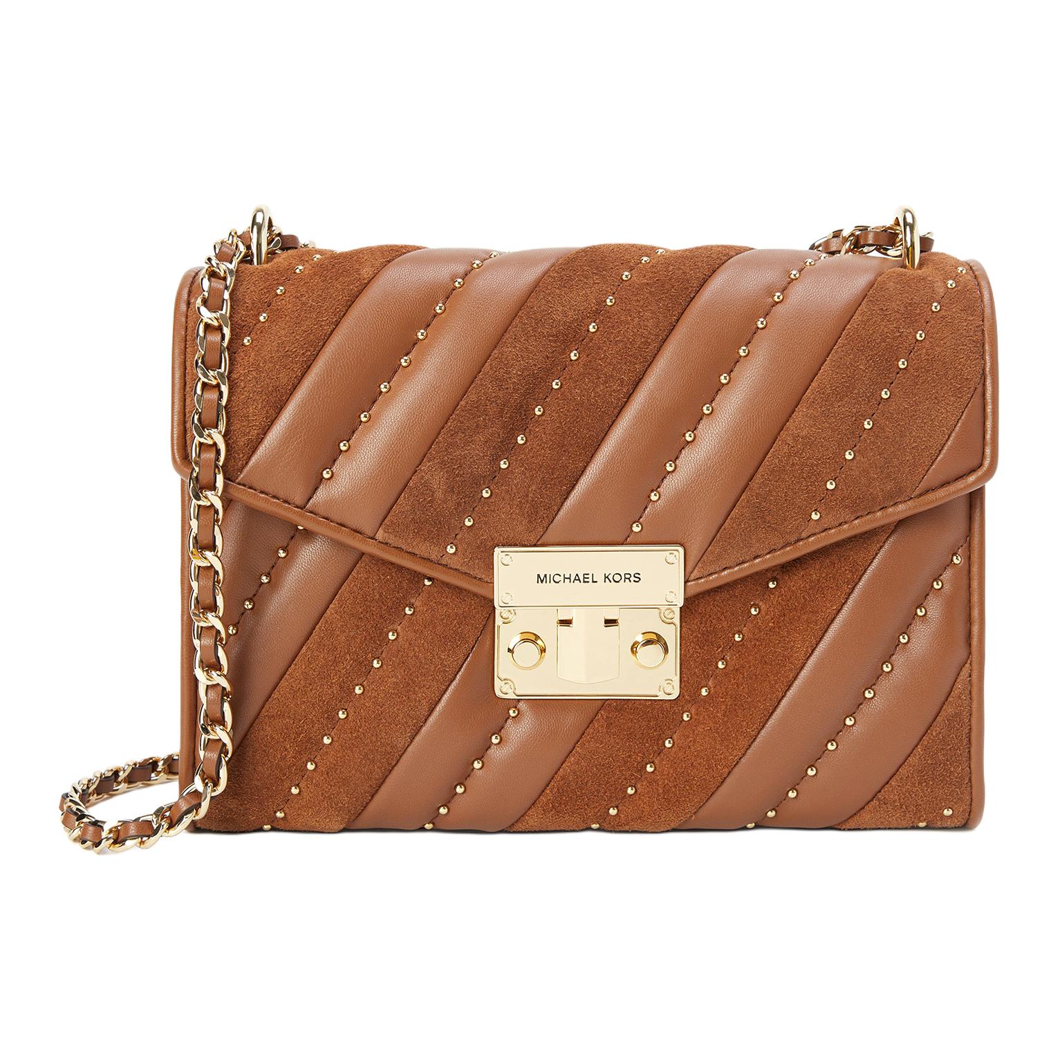 

Новая сумка кроссбоди MICHAEL KORS из розовой коровьей кожи, женская коричневая 35F1GXOL2U-230 23.1*8.1*16.0CM