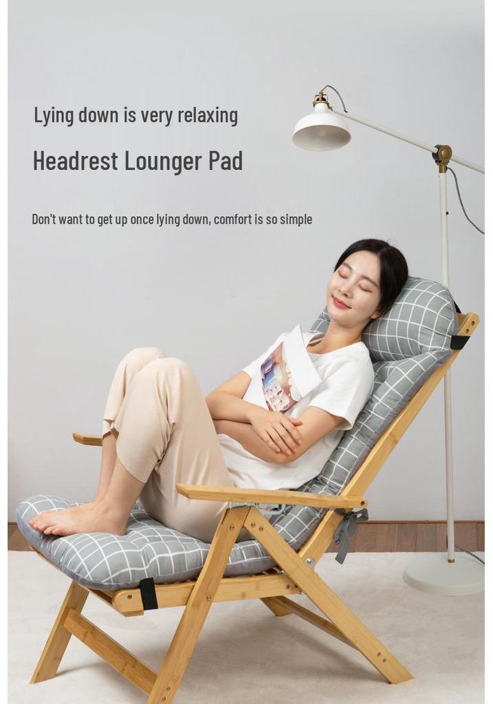 Winter Lounge Chair Cushion: Thick, Soft Seat & Backrest Support for Extended Sitting