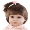 Pinky Soft Vinyl Silicone Reborn Baby Girl Cute Doll 43CM Lifelike Baby Dolls