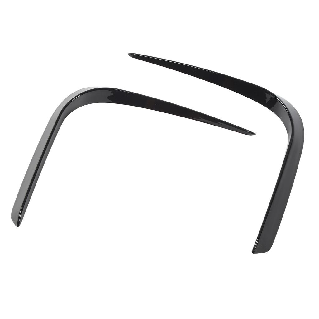 1 Pair Front Bumper Spoiler Bright Black Left Right Splitter Trim Fit For X5 G05 M Sport 2019 To
