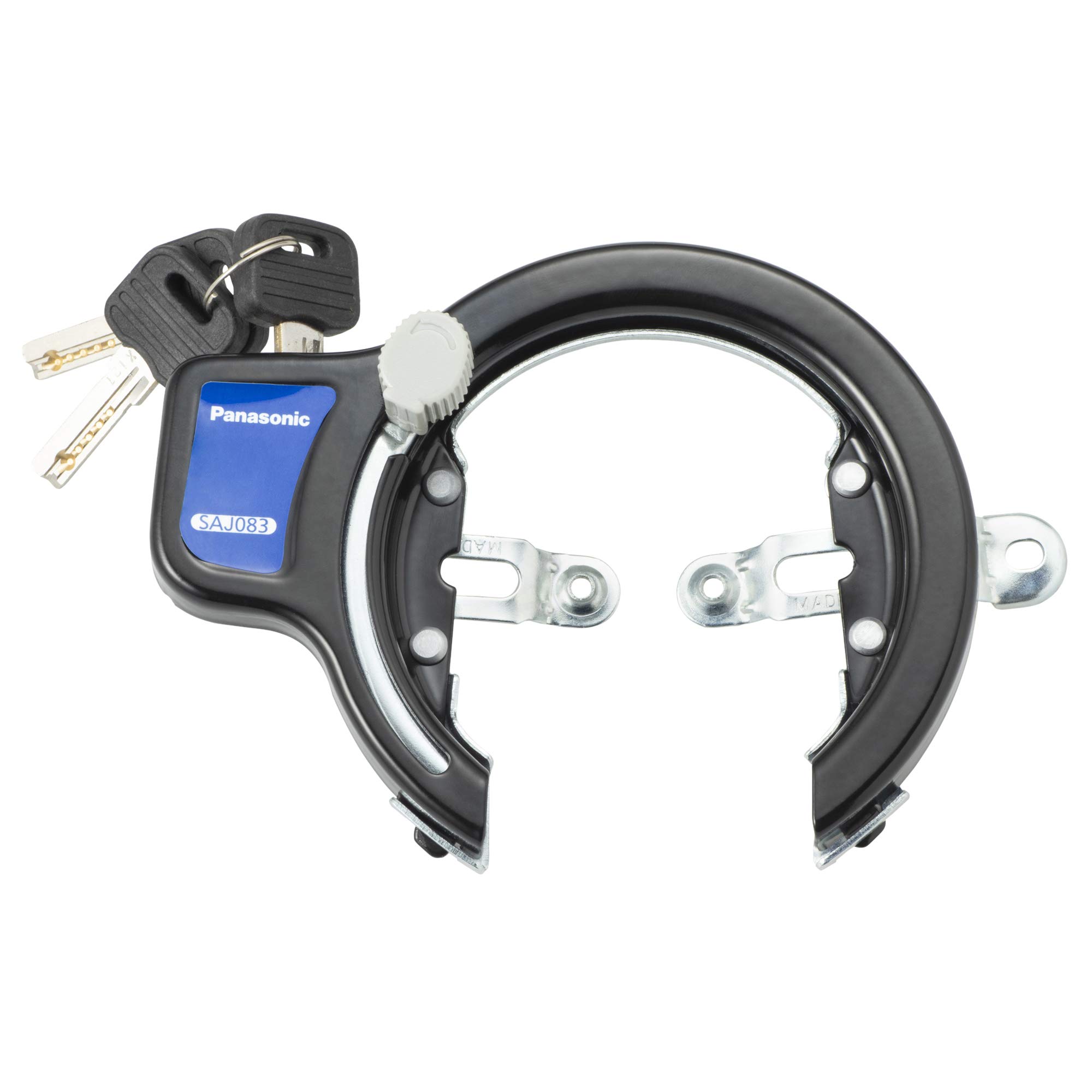 

Panasonic Bicycle Dimple Key Rear Wheel Circle Lock SAJ083B Black чёрный