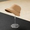 Acrylic Hat Stand Wig Display Holder Clear Domed Baseball Cap Holder with Pedestal Tabletop Organizer Baseball Cap Storage Rack