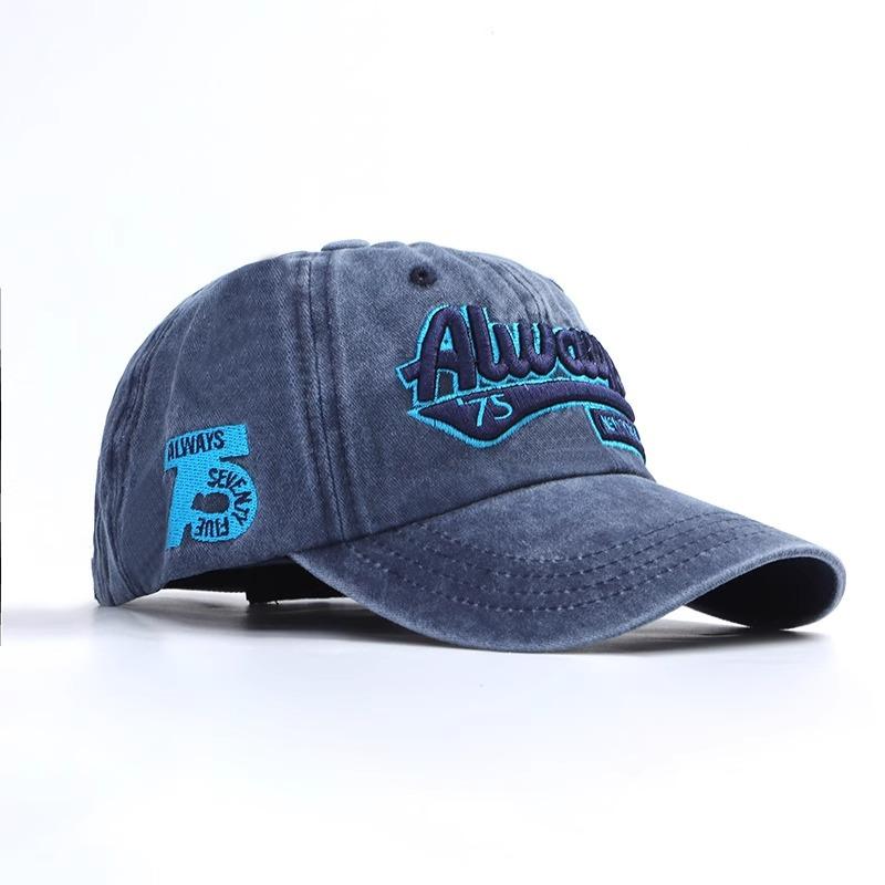 Washed Casual Youth Letter Embroidered Sun Hat Men Street Fashion Baseball Cap Baseball Cap Girl Hat