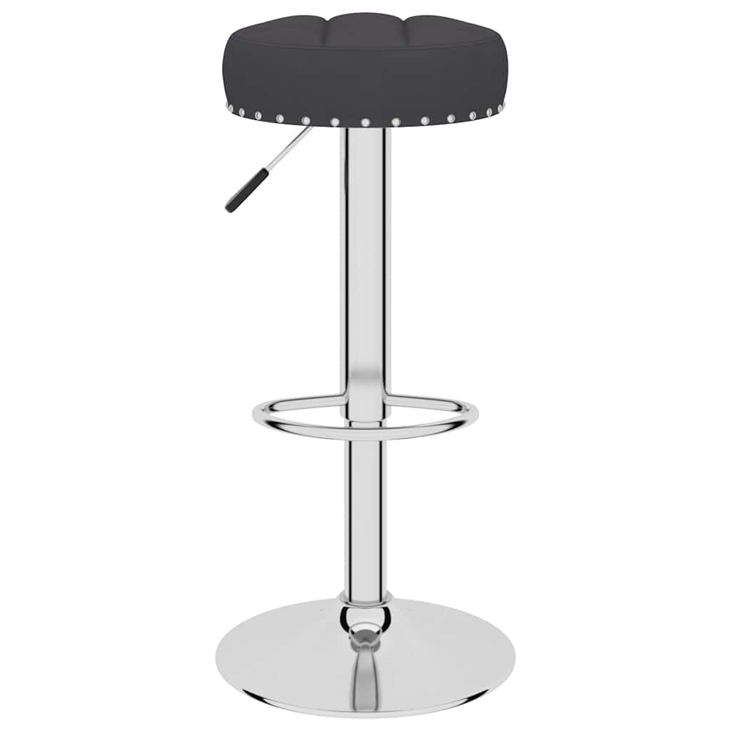Vidaxl Bar Stools, 2 Pcs, Black, Upholstered In Fabric