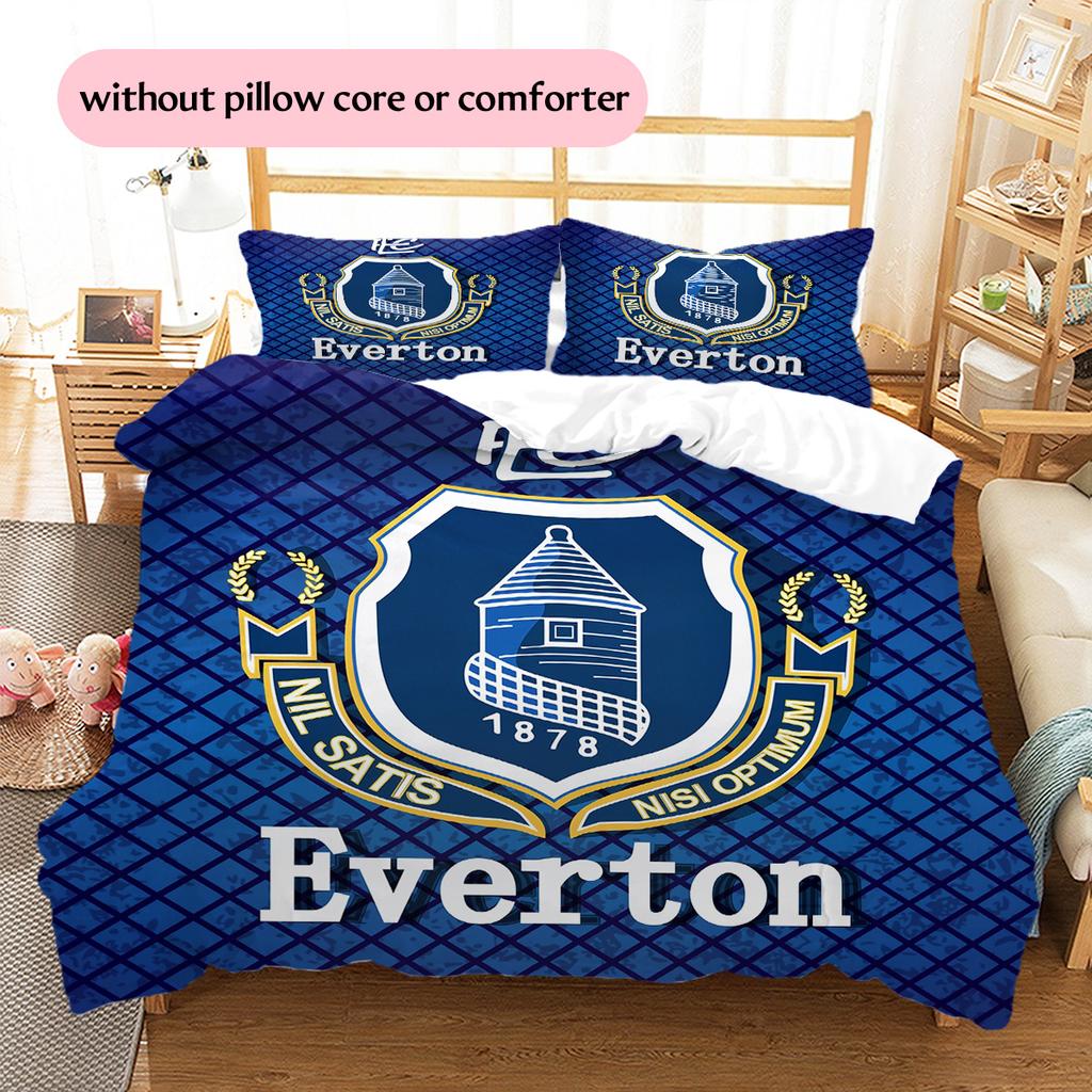 Set Copripiumino Trapuntato con Fantasia Everton Decorazione per la Casa Regalo (1 * copripiumino + 2 * federe senza imbottitura)