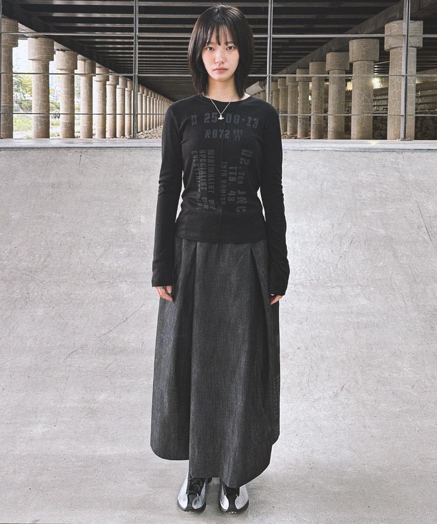 Damiswi Stencil Numbering Long Sleeve_Black