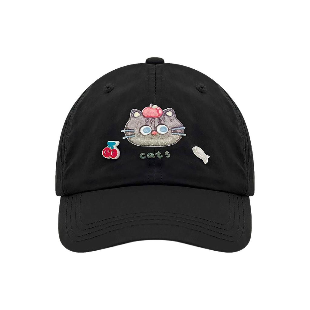 Cute Cat Cat Quick-Drying Baseball Cap Female Spring And Summer Light And Versatile Sunshade Showing Face Small Cap