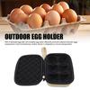 6 Grid Egg Storage Box 6 Grid Outdoor Egg Container EVA Shockproof Storage Egg Carrier with Handle for Party Picnic Travel Khaki