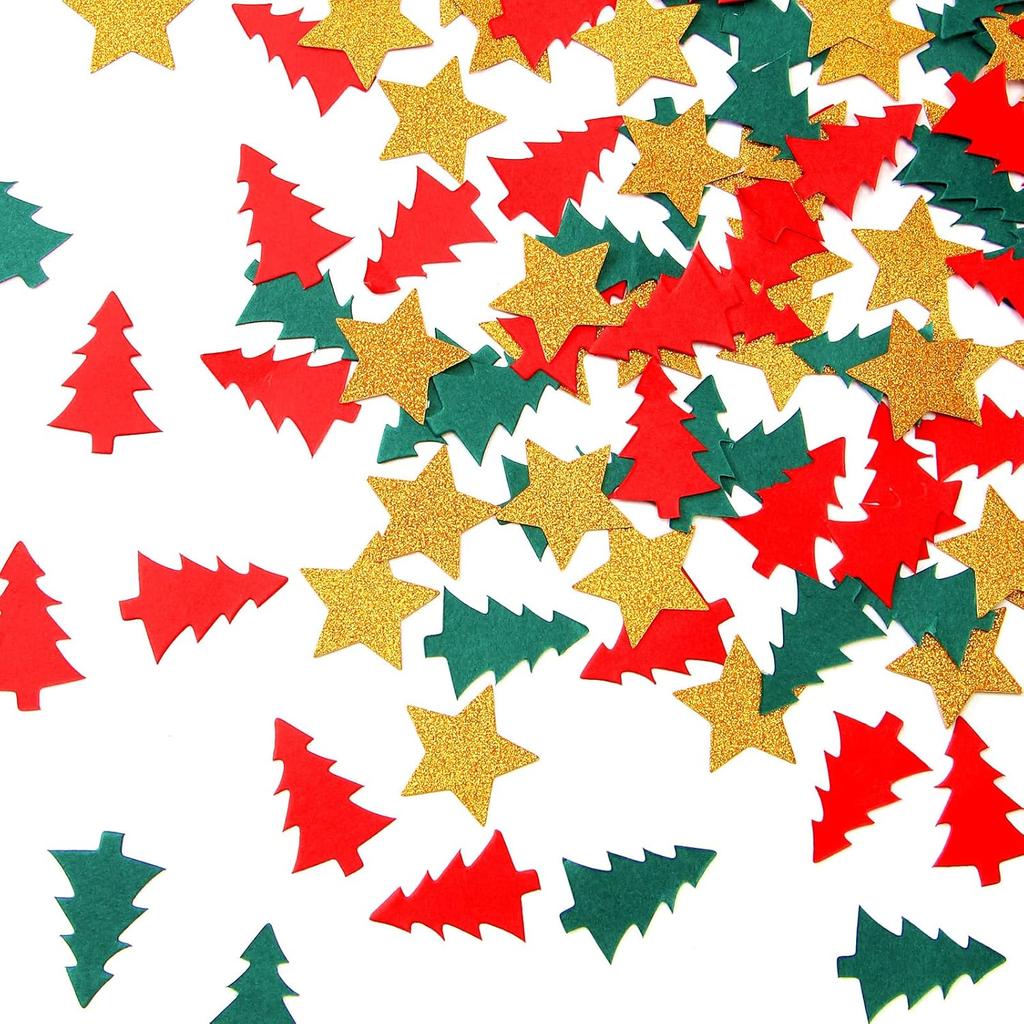 Navy-Blue Moon Gold Star Confetti - 300pcs Glitter Twinkle Little Star Table Confetti Eid Ramadan Mubarak Decoration Birthday Wedding Baby Shower