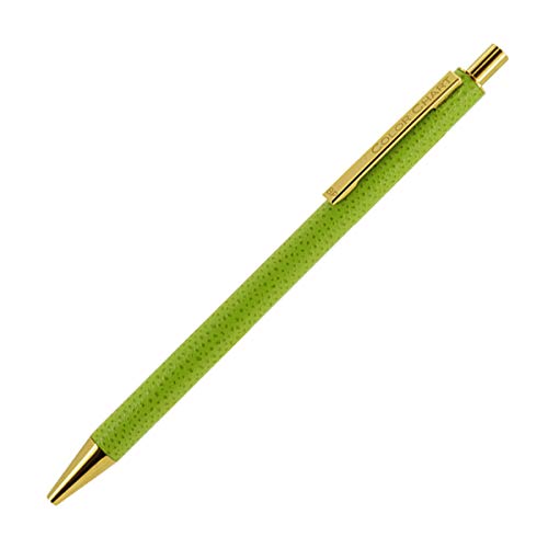 Color Chart Leather-Wrapped Ballpoint Pen (Morning Dew)
