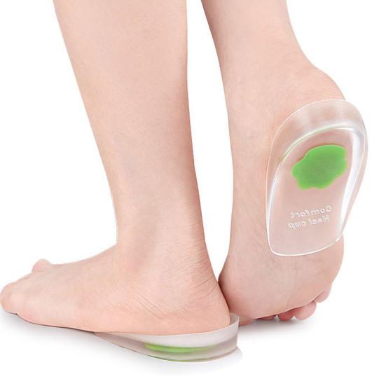1 Pair Heel Pads Super Soft Wear Resistant Shock Absorption Comfortable Shoe Wedge Inserts Gel Heel Cups