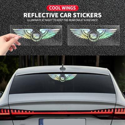 Colorful Reflective Laser Car Refit Personalized Wing Sticker for ATS BLS CT4 CT6 CTS ESCALADE STS XLR XT4 XT5 XTS SLS
