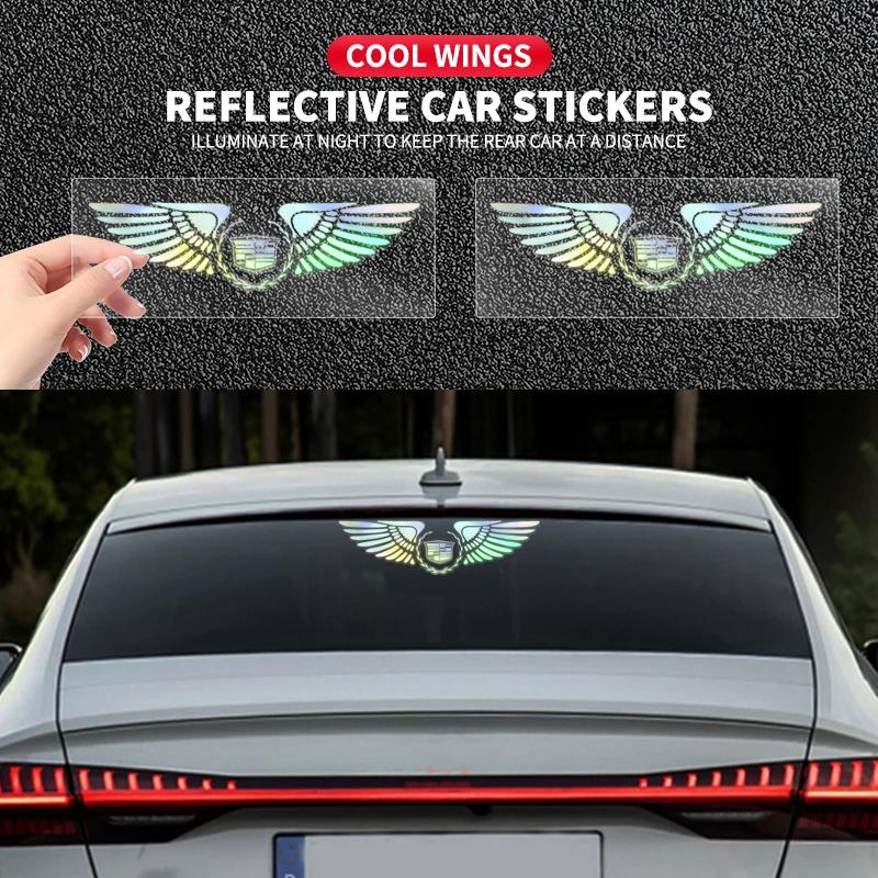 Colorful Reflective Laser Car Refit Personalized Wing Sticker for Cadillac ATS BLS CT4 CT6 CTS ESCALADE STS XLR XT4 XT5 XTS SLS