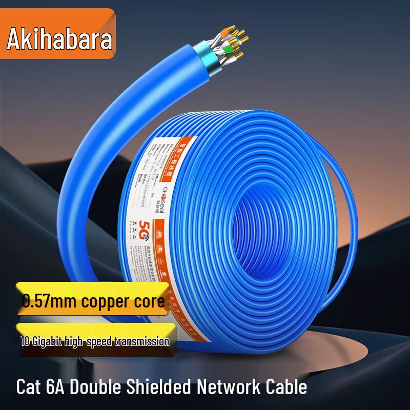 

CHOSEAL CAT6A Dual Shielded Ethernet Cable 100m