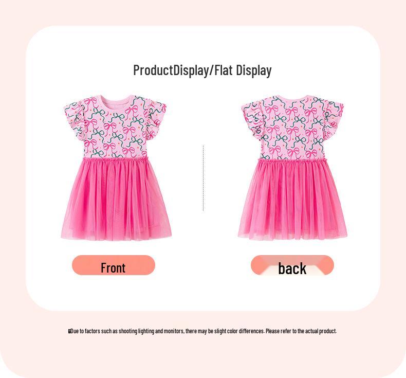 Little Maven Sommer-Netz-Mädchenkleid im europäischen und amerikanischen Stil