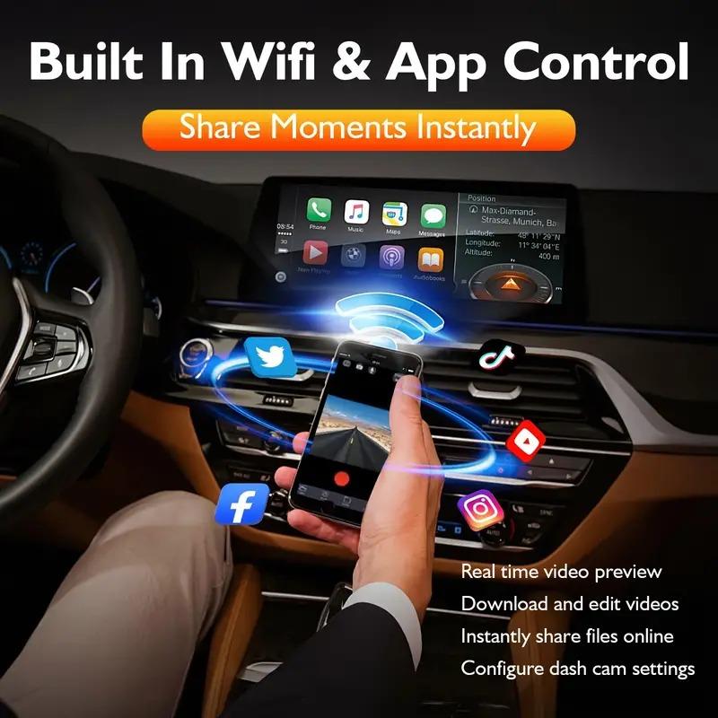 Car DVR 3 Channel Dash Cam for Cars WIFI Car DVR 1080P Video Recorder Rear View Camera for Vehicle G-Sensor Car Accessories