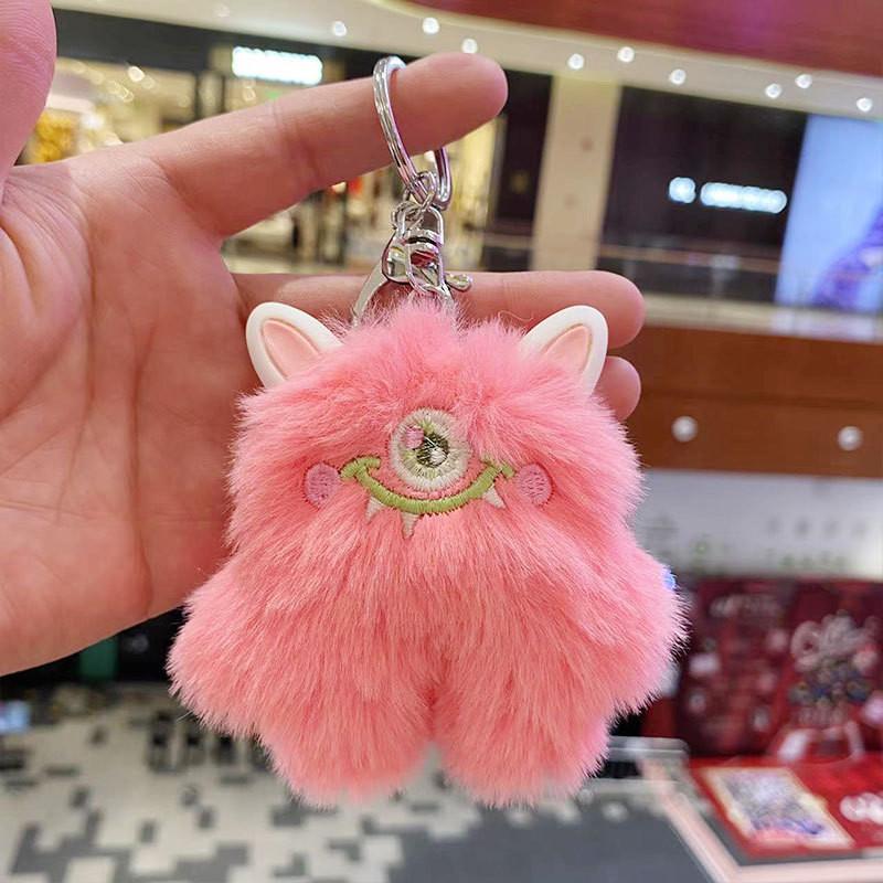 Cotton Pp Soft Filled Monster Keychain Doll Plush Toy In Various Colors For Gifts
