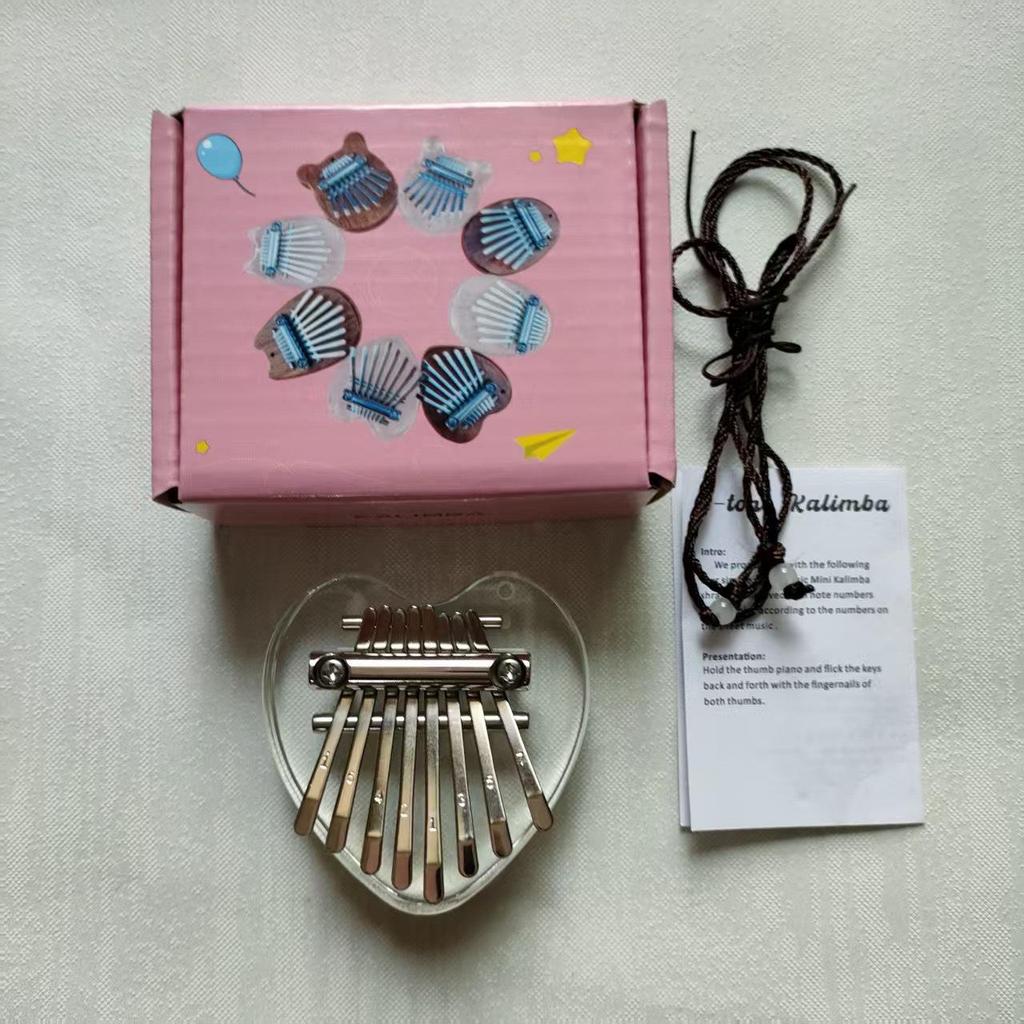 8-Noten Mini Kalimba Daumenklavier Instrument